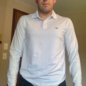 Vineyard vines mens performance polo white